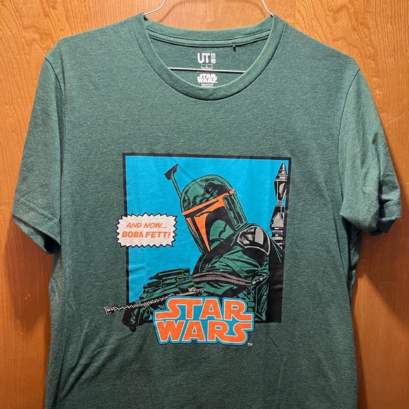 UNIQLO Star Wars Boba Fett T shirt Large - Picture 2 of 5